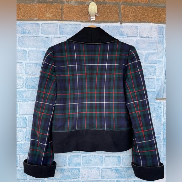Peggy Jennings tartan plaid wool riding jacket size medium - Picture 9 of 12